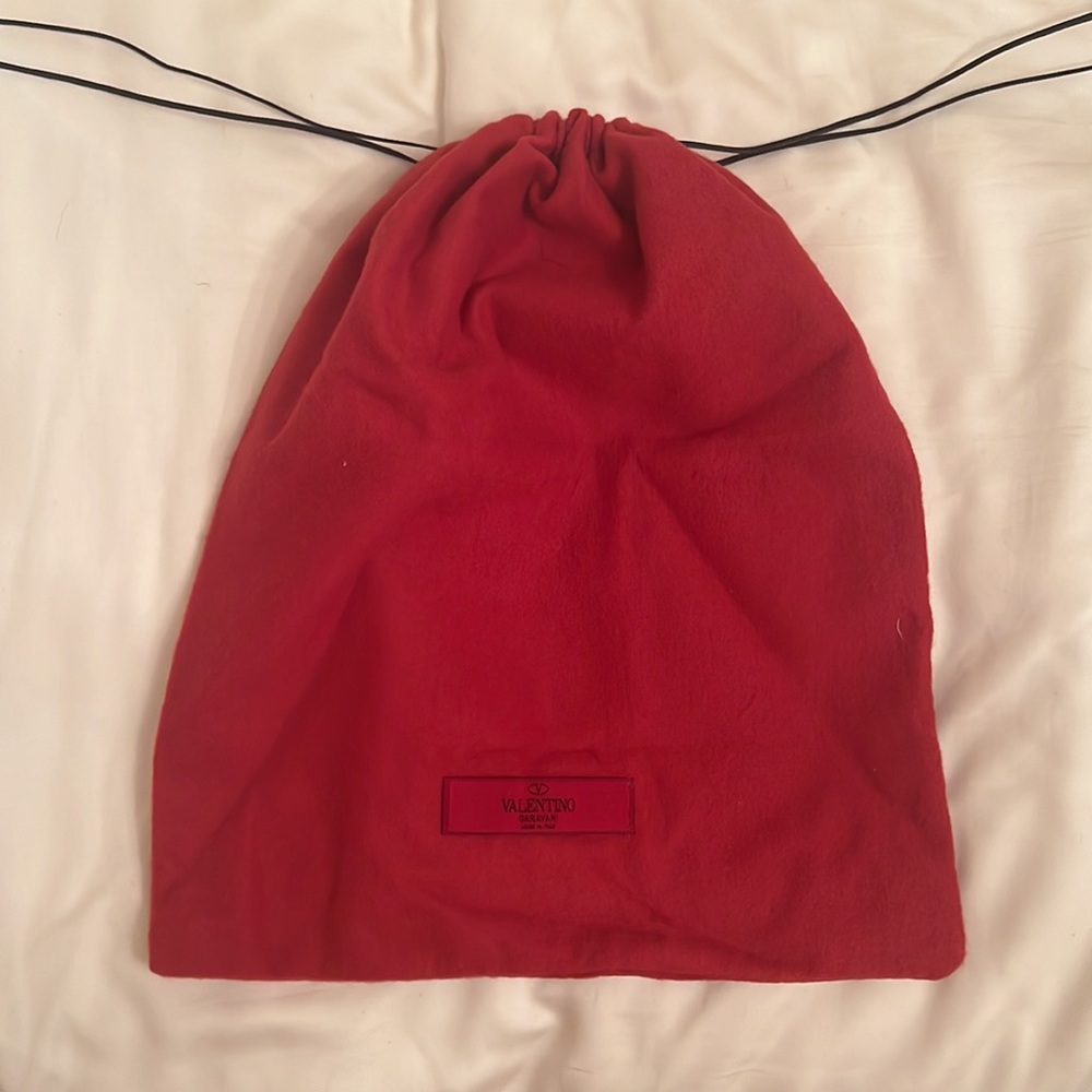 Valentino soft red dust bag